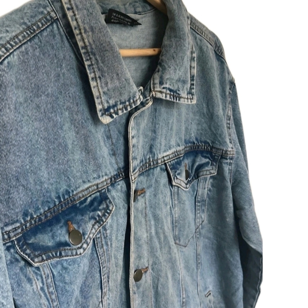 TUPAC Vintage Denim Poetic Justice Jean Jacket Size XL - Picture 3 of 7